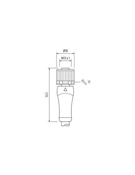 Konektor M12 Power Kod L. żeński 0° z aktualizacji 7000-P4221-P043000 | Przewody i Złącza | Eshop Dopak | Wszystko dla Przemysłu