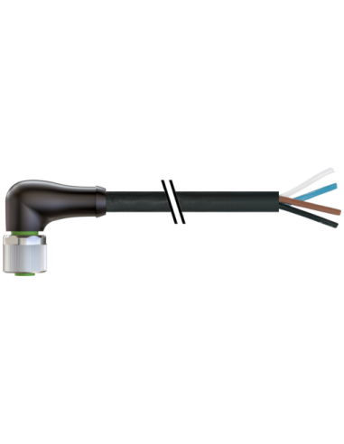 Złącze M12 Power S-kodowanie żeńskie 90° z kablem 7000-P6231-P060500 | Przewody i Złącza | Eshop Dopak | Wszystko dla Przemysłu