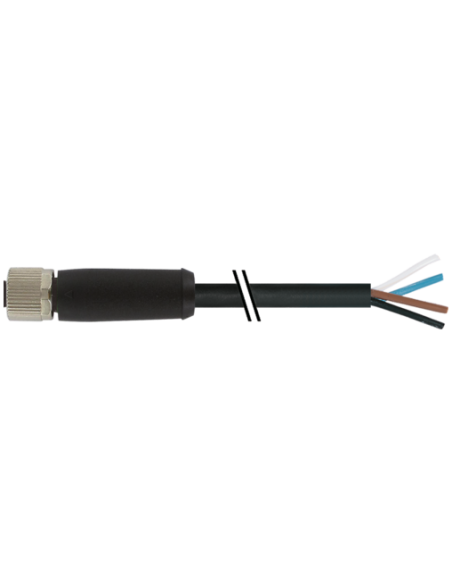 Połączenie z M12 L-code. 4pol. żeńskie 0° do kabla 7000-P4121-P370150 | Przewody i Złącza | Eshop Dopak | Wszystko dla Przemysłu