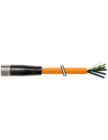 MQ15-X-Power żeński 0° ekranowany z kablem 7000-P8321-P110500 | Przewody i Złącza | Eshop Dopak | Wszystko dla Przemysłu