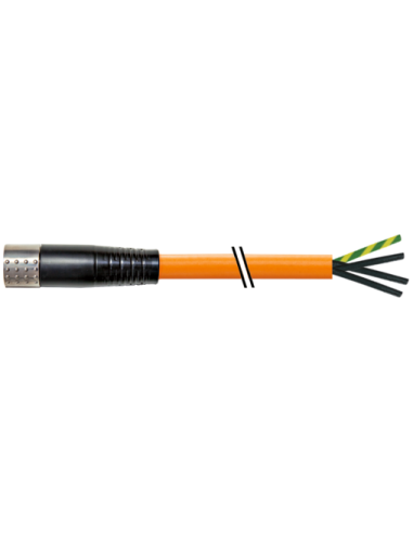 MQ15-X-Power żeński 0° ekranowany z kablem 7000-P8021-P120100 | Przewody i Złącza | Eshop Dopak | Wszystko dla Przemysłu