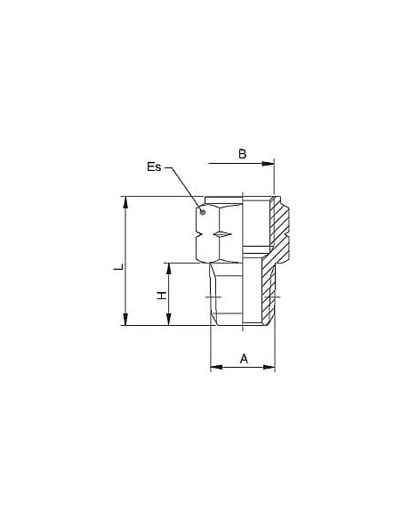 Adapter redukcyjny gwintowany G 3/8 GW (BSP) - NPTF 3/8 GZ | Hydraulika | Eshop Dopak | Wszystko dla Przemysłu