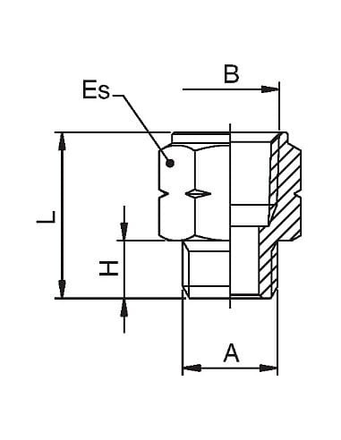 Adapter redukcyjny gwintowany NPTF 1/2 GW - G 1/2 GZ (BSP) | Hydraulika | Eshop Dopak | Wszystko dla Przemysłu