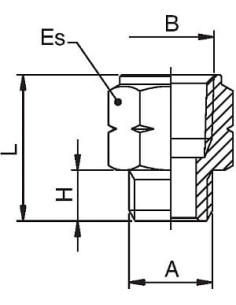 Adapter redukcyjny gwintowany NPTF 1/4 GW - G 1/4 GZ (BSP) | Hydraulika | Eshop Dopak | Wszystko dla Przemysłu