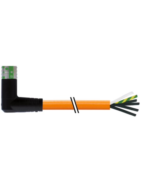 MQ15-X-Power żeński 90° prawy ekranowany z kablem 7000-P8331-P110500 | Przewody i Złącza | Eshop Dopak | Wszystko dla Przemysłu