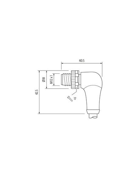 M12 Power z kodowaniem S, męski 90° na kabel 7000-P6211-P360150 | Przewody i Złącza | Eshop Dopak | Wszystko dla Przemysłu
