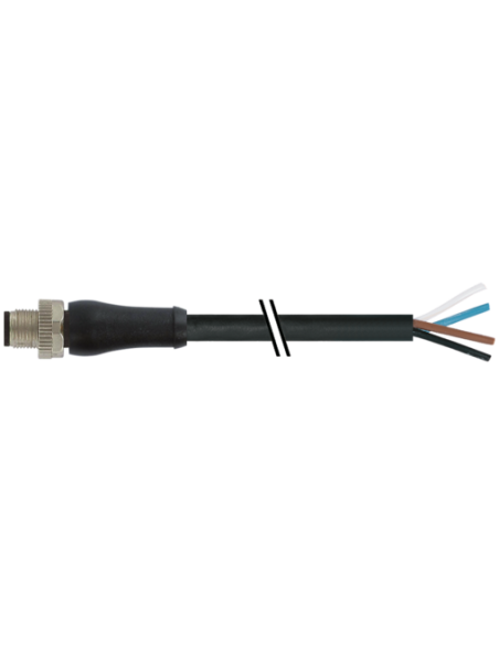 Konektor M12 Power Kod L.męski 0° na wolny kabel 7000-P4101-P070030 | Przewody i Złącza | Eshop Dopak | Wszystko dla Przemysłu