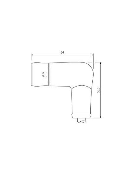MQ15 żeński 90° z kablem 600V AC typ 3 7000-P8231-P710050 | Przewody i Złącza | Eshop Dopak | Wszystko dla Przemysłu