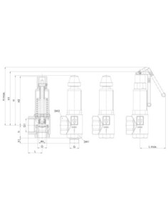 Kątowy zawór bezpieczeństwa DN15 G1/2-G1 Potw27 bar | Pneumatyka | Eshop Dopak | Wszystko dla Przemysłu 2