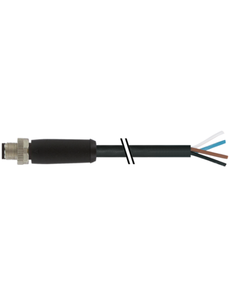 Konektor M12 Power Kod L. męski 0° na wolny kabel 7000-P4101-P370500 | Przewody i Złącza | Eshop Dopak | Wszystko dla Przemysłu
