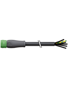 MQ15 żeński 0° z kablem 7000-P8128-P630100 | Przewody i Złącza | Eshop Dopak | Wszystko dla Przemysłu