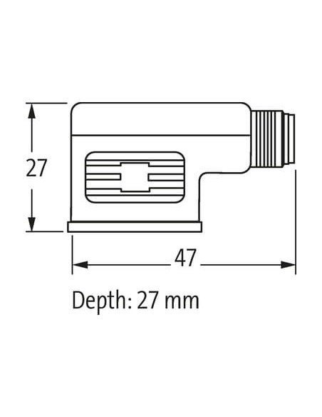 Adapter M12 męski do gniazda typu A 18mm 7000-41421-0000000 | Przewody i Złącza | Eshop Dopak | Wszystko dla Przemysłu