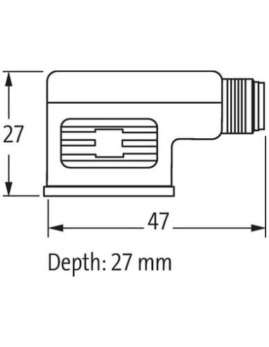Adapter M12 męski do zasilania, typ A 18mm 7000-41441-0000000 | Przewody i Złącza | Eshop Dopak | Wszystko dla Przemysłu
