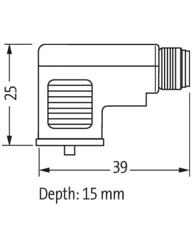 Adapter M12 męski do gniazda typu C 8mm 7000-42831-0000000 | Przewody i Złącza | Eshop Dopak | Wszystko dla Przemysłu