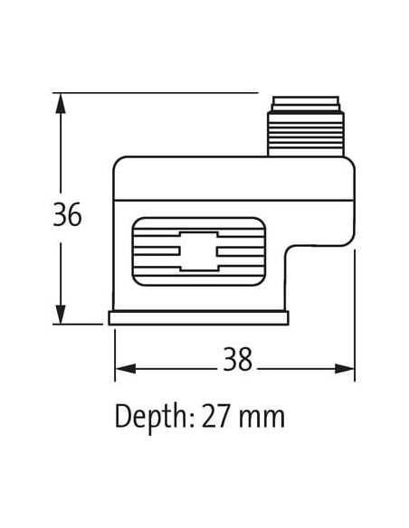 Adapter M12 męski do zastosowania typu A 18mm 7000-41321-0000000 | Przewody i Złącza | Eshop Dopak | Wszystko dla Przemysłu