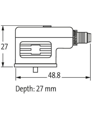 Złącze MSUD BF A 18mm/M8 TYLNE 3-pinowe 7000-88915-0000000 | Przewody i Złącza | Eshop Dopak | Wszystko dla Przemysłu