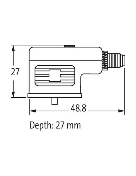 Złącze MSUD BF A 18mm/M8 TYLNE 3-pinowe 7000-88915-0000000 | Przewody i Złącza | Eshop Dopak | Wszystko dla Przemysłu