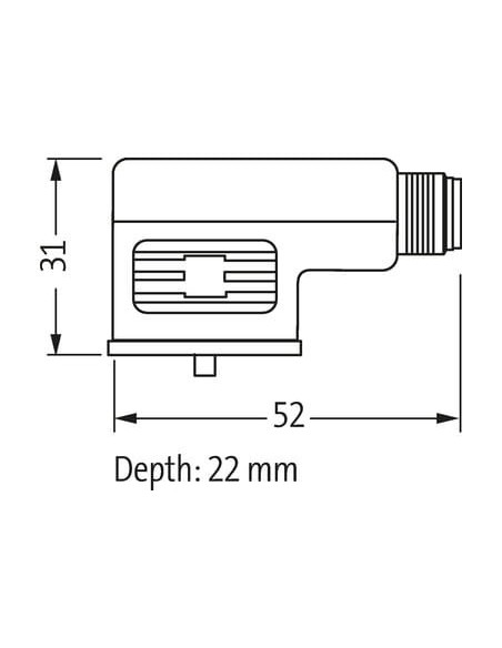 Adapter zaworowy MSUD typ BI 11mm - M12 męski 7000-42061-0000000 | Przewody i Złącza | Eshop Dopak | Wszystko dla Przemysłu