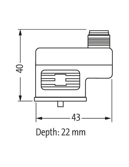 Adapter zaworowy MSUD typ B 10mm - M12 7000-41901-0000000 | Przewody i Złącza | Eshop Dopak | Wszystko dla Przemysłu