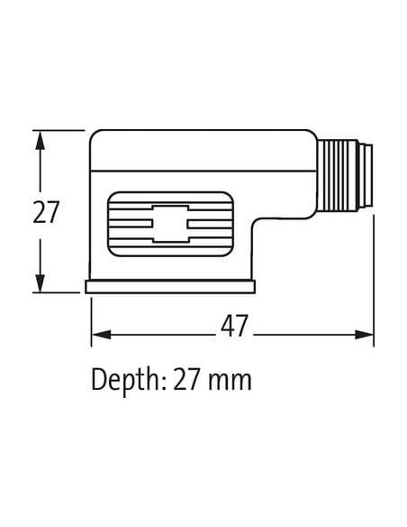 Wtyczka zaworowa, typ A 18mm - M12 7000-41381-0000000 | Przewody i Złącza | Eshop Dopak | Wszystko dla Przemysłu
