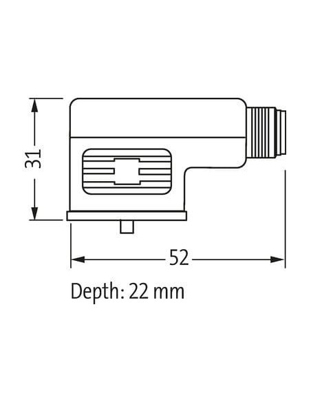 Adapter zaworowy MSUD typ B 10mm - M12 męski 7000-41941-0000000 | Przewody i Złącza | Eshop Dopak | Wszystko dla Przemysłu