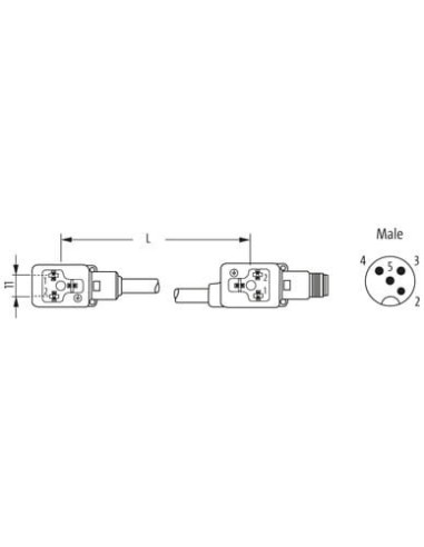 Mostek zaworowy MSUD typ BI 11mm - M12 7000-41841-6160000 | Przewody i Złącza | Eshop Dopak | Wszystko dla Przemysłu