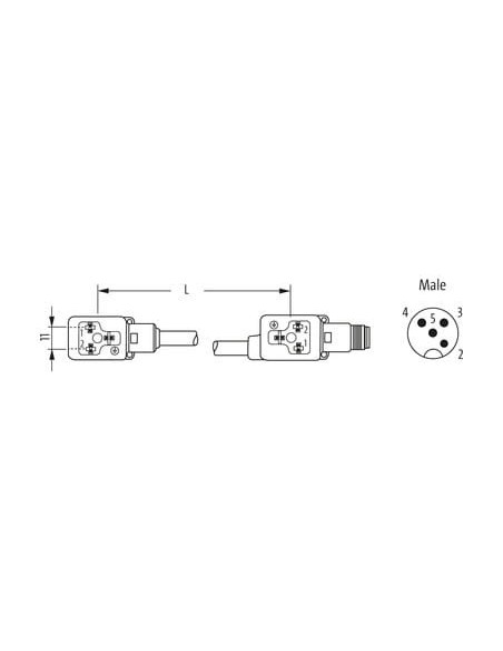 Mostek zaworowy MSUD typ BI 11mm - M12 7000-41841-6160000 | Przewody i Złącza | Eshop Dopak | Wszystko dla Przemysłu