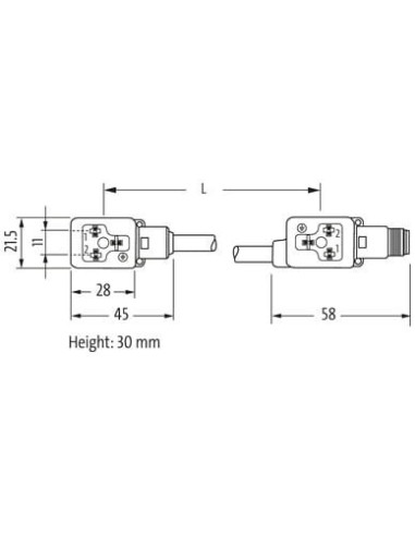 Mostek zaworowy MSUD typ BI 11mm - M12 7000-41841-6160000 | Przewody i Złącza | Eshop Dopak | Wszystko dla Przemysłu