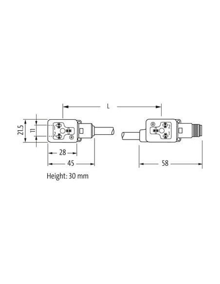 Mostek zaworowy MSUD typ BI 11mm - M12 7000-41841-6160000 | Przewody i Złącza | Eshop Dopak | Wszystko dla Przemysłu