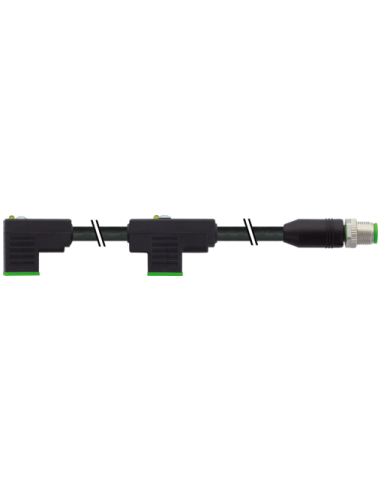 Złącze M12 męskie 0° / mostek zaworowy MSUD typ C 8mm 7000-42932-6270200 | Przewody i Złącza | Eshop Dopak | Wszystko dla Przemy