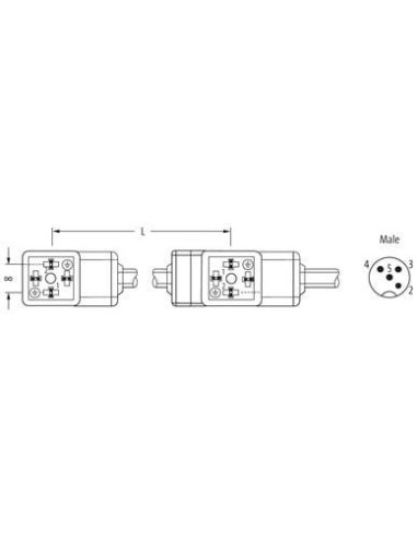 Wtyczka odprowadzająca M12 męskie 0° / MSUD format C 8mm 7000-42932-6270150 | Przewody i Złącza | Eshop Dopak | Wszystko dla Prz