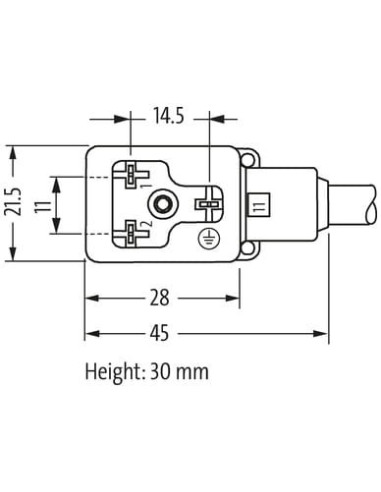Konektor zaworowy typu BI 11mm - M12 męski, prosty 7000-40961-6360060 | Przewody i Złącza | Eshop Dopak | Wszystko dla Przemysłu