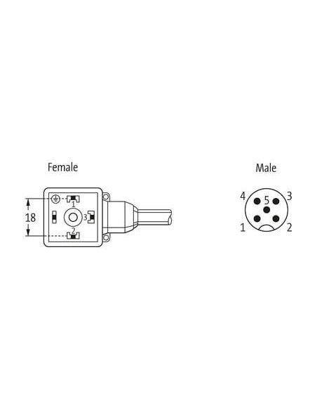 M12 męski prosty / zawór MSUD format A 18mm 7000-40921-6350300 | Przewody i Złącza | Eshop Dopak | Wszystko dla Przemysłu