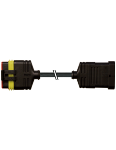 Konektor SuperSeal męski, prosty - SuperSeal żeński prosty 7072-76121-5160200 | Przewody i Złącza | Eshop Dopak | Wszystko dla P