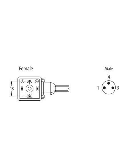 M8 St.ger.3pol. na Zawór MSUD st. BF A 18mm 7000-88701-6330030 | Przewody i Złącza | Eshop Dopak | Wszystko dla Przemysłu