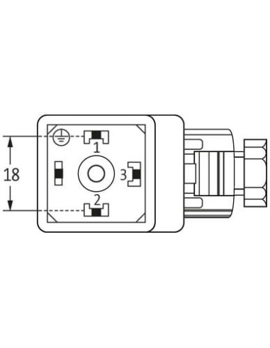 Wtyczka zaworowa SVS typ A 18mm, 2xLED, 24VAC/DC 7000-29441-0000000 | Przewody i Złącza | Eshop Dopak | Wszystko dla Przemysłu