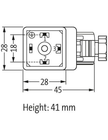 Wtyczka zaworowa SVS typ A 18mm, 2xLED, 24VAC/DC 7000-29441-0000000 | Przewody i Złącza | Eshop Dopak | Wszystko dla Przemysłu