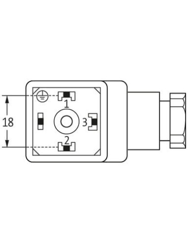 Wtyczka zaworowa SVS Eco, typ A 18mm, 7000-29406-0000000 | Przewody i Złącza | Eshop Dopak | Wszystko dla Przemysłu