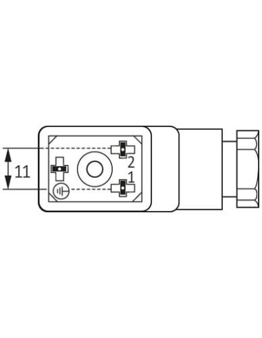 Wtyczka zaworowa SVS Eco, typ BI 11mm 7000-30005-0000000 | Przewody i Złącza | Eshop Dopak | Wszystko dla Przemysłu