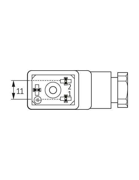 Wtyczka zaworowa SVS Eco, typ BI 11mm 7000-30005-0000000 | Przewody i Złącza | Eshop Dopak | Wszystko dla Przemysłu