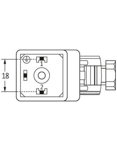 Wtyczka zaworowa, typ A 18mm, ze wzmacniaczem 7000-29501-0000000 | Przewody i Złącza | Eshop Dopak | Wszystko dla Przemysłu