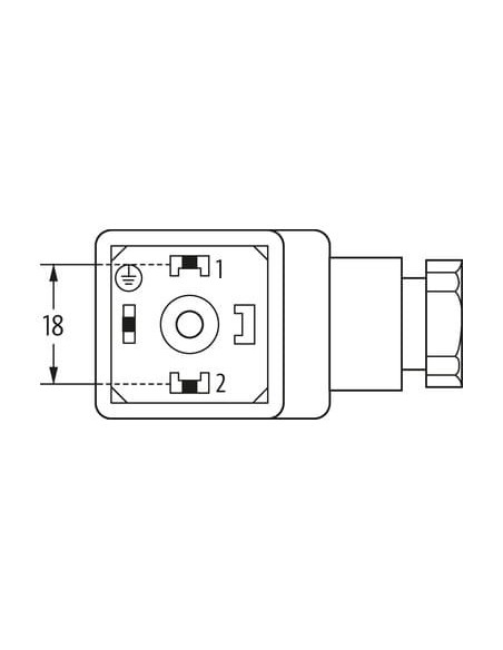 Wtyczka zaworowa SVS Eco, typ A 18mm 7000-29015-0000000 | Przewody i Złącza | Eshop Dopak | Wszystko dla Przemysłu
