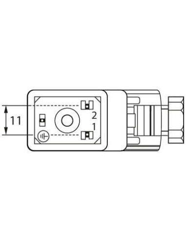 Wtyczka zaworowa typu BI 11mm, śrubowa, zaciski śrubowe 7000-29841-0000000 | Przewody i Złącza | Eshop Dopak | Wszystko dla Prze