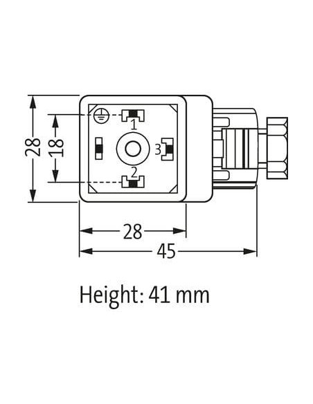 Wtyczka zaworowa typ A 18mm 7000-29421-0000000 | Przewody i Złącza | Eshop Dopak | Wszystko dla Przemysłu