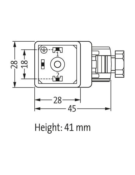 Wtyczka zaworowa typ A 18 mm, 110..230VAC/DC 7000-29141-0000000 | Przewody i Złącza | Eshop Dopak | Wszystko dla Przemysłu