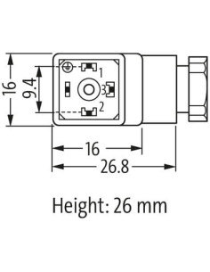 Wtyczka zaworowa SVS Eco typ CI 9,4mm, 110V 3 PE M11x1,75 7000-30245-0000000 | Przewody i Złącza | Eshop Dopak | Wszystko dla Pr 2