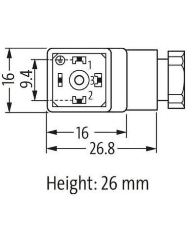Wtyczka zaworowa SVS Eco typ CI 9,4mm, 110V 3 PE M11x1,75 7000-30245-0000000 | Przewody i Złącza | Eshop Dopak | Wszystko dla Pr