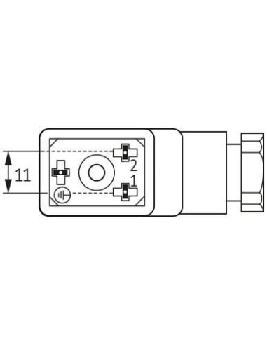 Wtyczka zaworowa SVS Eco typ BI 11mm, LED VDR, 230VAC/DC 7000-29925-0000000 | Przewody i Złącza | Eshop Dopak | Wszystko dla Prz