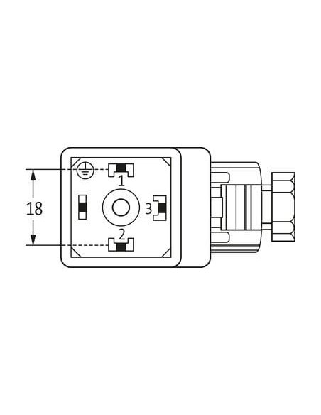 Wtyczka zaworowa SVS typ A 18mm, 24..230VAC/DC, LED 7000-29381-0000000 | Przewody i Złącza | Eshop Dopak | Wszystko dla Przemysł