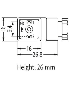 Wtyczka zaworowa SVS Eco typ CI 9,4mm 250V M16x1,5 7000-30155-0000000 | Przewody i Złącza | Eshop Dopak | Wszystko dla Przemysłu 2
